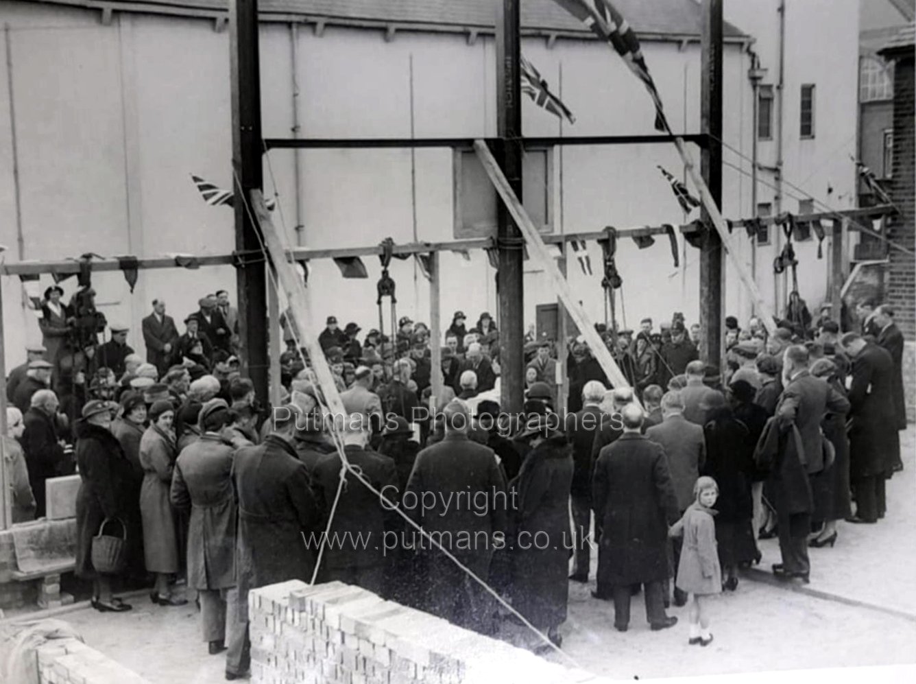 YMCA laying foundation stones Ref 3260